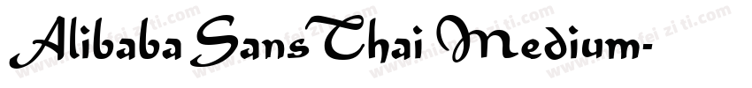 Alibaba Sans Thai Medium字体转换